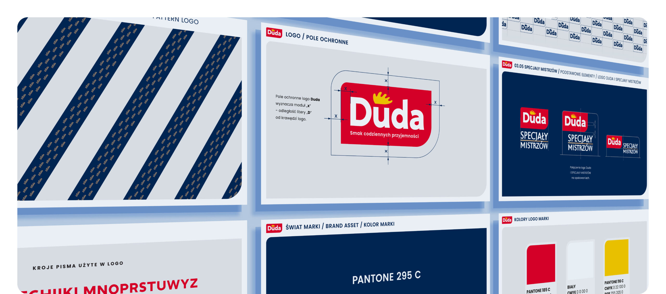 Rebranding marki Duda - elementy brandbooka