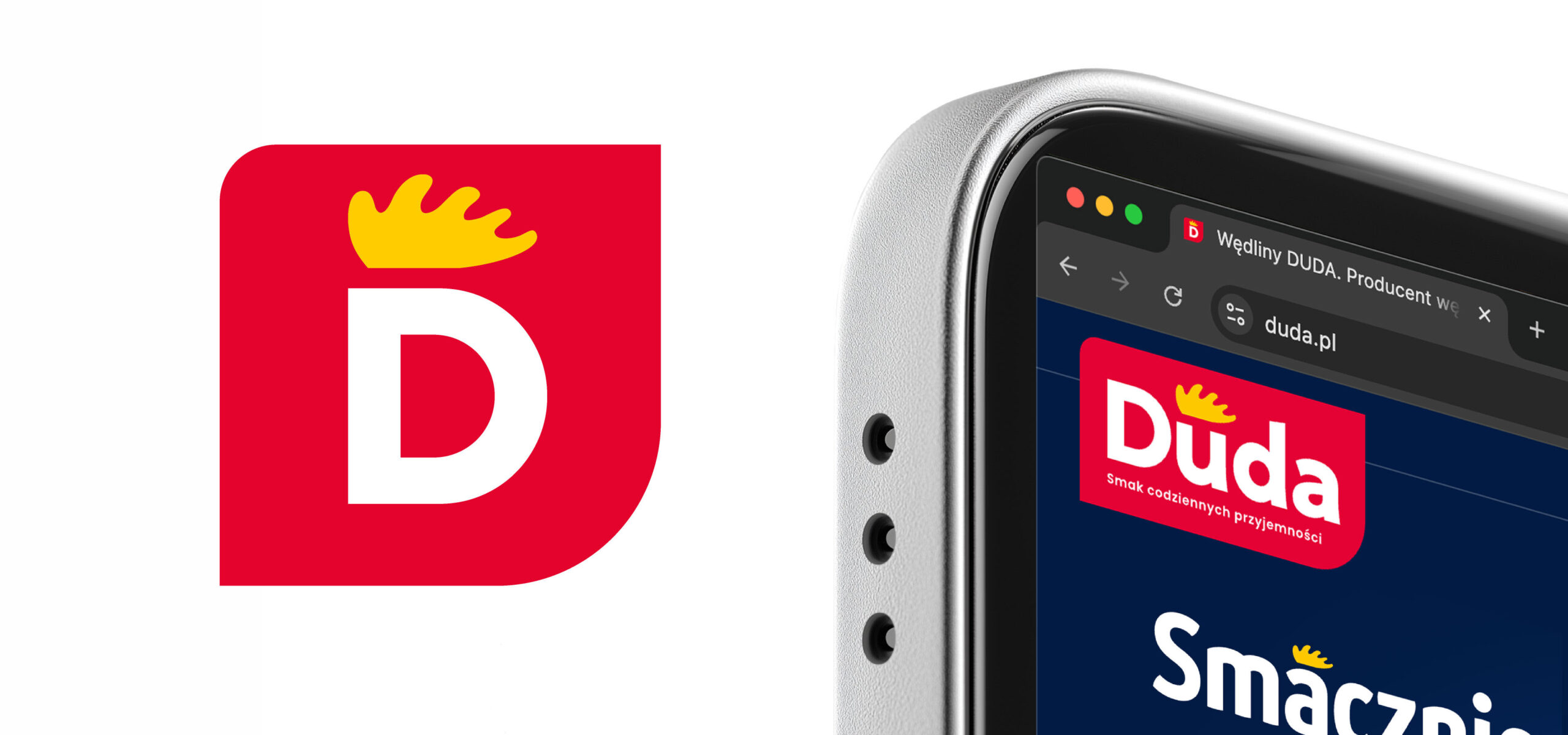 Rebranding marki Duda - ikona z logo Duda, na wersje mobilne