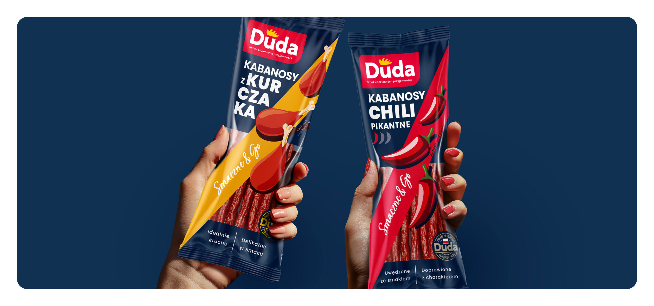 Rebranding marki Duda - nowe opakowania kabanosów