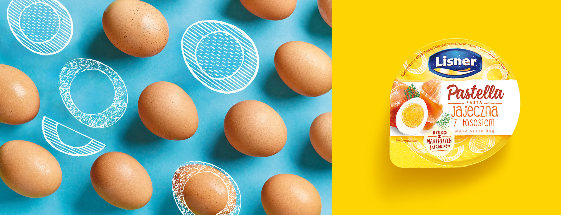 Design Lisner Pastella - pasta jajeczna z łososiem - zaprojektowany przez PND Futura