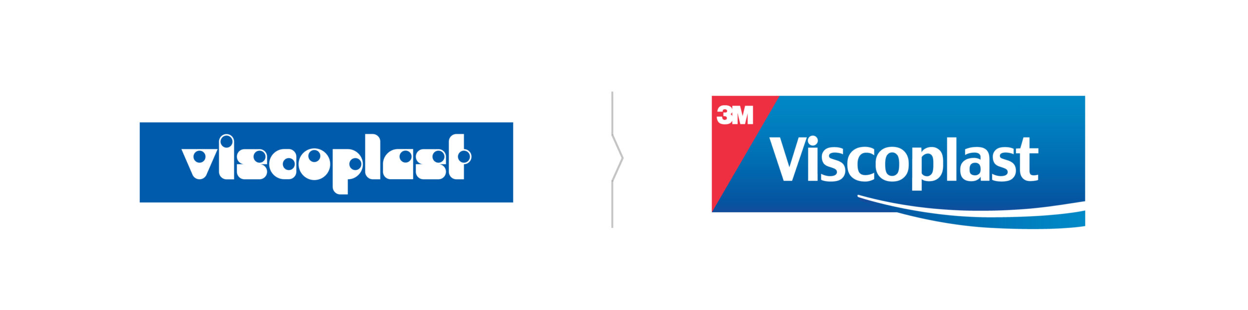 Rebranding of the Viscoplast brand - old logo and new logo designed by PND Futura