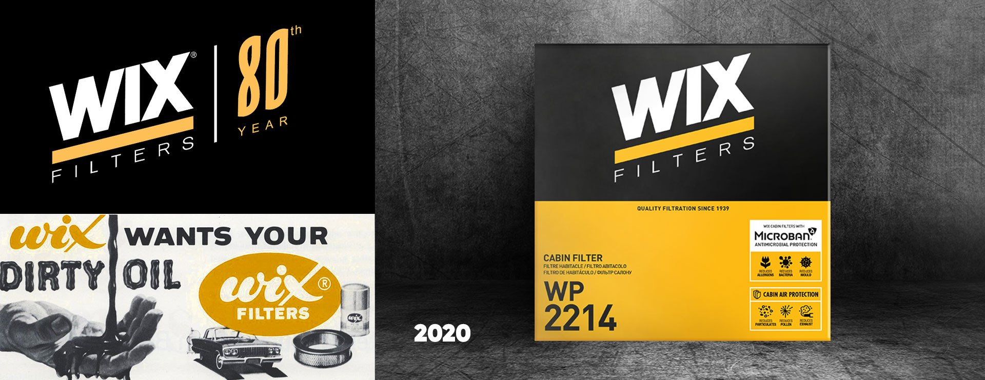 Design of the new packaging of the Wix cabin filter